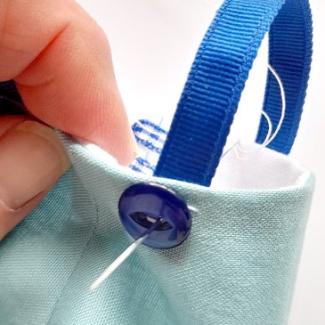 Sewing on a button